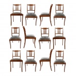 Conjunto de 12 cadeiras. Itália.