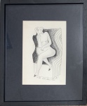 Emiliano DI CAVALCANTI (1897-1976) - desenho nanquim s/ papel, medindo: 23 cm x 16 cm e 36 cm x 30 cm 