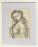 Milton DACOSTA (1915-1988) - desenho grafite s/ papel, lindíssimo, medindo; 26 cm x 20 cm e 41 cm x 34 cm 