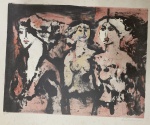 Augusto RODRIGUES (1913-1993) - gravura, (não emoldurado), medindo: 49 cm x 70 cm. (todas as gravuras serão vendidas no estado, podendo ter fungo ou rasgo, consultar)