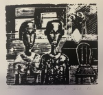 SAMICO-gravura medindo 21 x 30cm. Sem moldura.