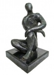 Bruno GIORGI (1905-1993) - linda escultura de mesa em bronze, medindo: 22 cm alt.
