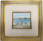 G.MARTINO - óleo s/ tela, medindo:16 cm x 14 cm e 36 cm x 38 cm