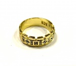 Lindo e delicado anel de designer, banhado a ouro, cravejado com pedras, aro: 25