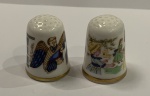 Par de Dedais de coleção em porcelana