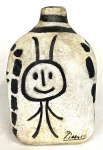 Pablo PICASSO (Attrib.) (1881-1973) - raro vaso ou base de abajur pintado a mão e assinado, medindo: 25 cm alt. (todas as obras estrangeiras automaticamente são atribuídas)