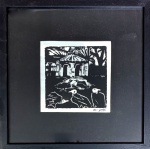 GOELDI, OSWALDO ( 1895-1961) - gravura em papel de arroz, medindo: 17 cm x 17 cm e 35 cm x 35 cm