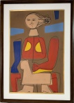 Luis SEOANE LOPEZ (1910-1979) - oleo s/ madeira, medindo: 68 cm x 48 cm e 87 cm x 67 cm (atribuido)