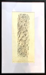 Frans KRAJCBERG (1921-2017) - tecnica mista, tiragem única 1/1 E.D, assinada a lapis, medindo: 47 cm x 22 cm e 70 cm x 45 cm