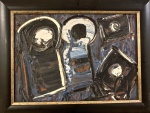 Iberê CAMARGO (1914-1994) - óleo s/ madeira, medindo; 25 cm x 35 cm e 42 cm x 32 cm