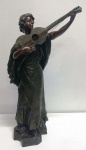 Rara e Antiga escultura  francesa em  bronze antigo  , titulada INSPIRATION  Por A.J.SCOTTE (1867-1925)  com selo francês e datado de 1905. Mede: 44 cm . Possui restauros