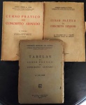 3 antigos livros sobre CONCRETO ARMADO - No estado 