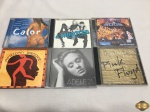 Lote com 6 cds originais, composto de Pink Floyd, Adele 21, etc.