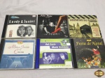 Lote de 6 Cd's originais de musicais nacionais composto por Sandy e Junior, Gal Costa, Maria Bethânia, etc.