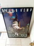 Poster de Shawnkemp Reign Man, com moldura em madeira com vidro. Medindo a moldura 91,5cm x 60,5cm.