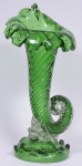 Cornucópia em Murano na cor verde altura 49 cm.