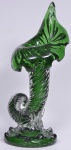 Cornucópia em Murano na cor verde altura 51 cm.