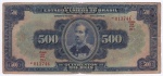 Cédula de 500.000 réis de 1936, R 163c, autografada (número, estampa e série juntos)