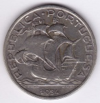 Moeda de prata, 10 escudos de 1934, Portugal