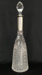 Garrafa de cristal com prata alemã - séc XIX - 41 cm