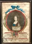 Antiga gravura original , séc. XVIII de Marie Antoinette rainha da França na época. Altíssima qualidade. 15 x 10 cm. Lote seguinte faz par.
