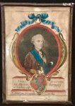 Antiga gravura original , séc. XVIII de Louis Auguste - Luis XVI - rei da França na época. Altíssima qualidade. 15 x 10 cm. Lote anterior faz par.