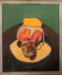 Francis Bacon - O.S.T. Assinado no C.I.E. Obra med. 75x68cm. Todas as obras estrangeiras são vendidas na categoria Atribuído.