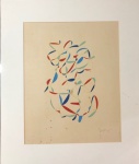 Ivan Serpa - Nanquim e guache sobre papel. Assinado no C.I.D. Datado de 1952. Obra med. 35x28cm.