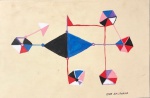 Ione Saldanha - Guache sobre cartão. Assinado no C.I.D. Obra med. 20x31cm.