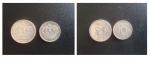 Duas moedas Suécia Prata 25 e 10 ore - MBC