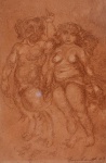 Plínio Benhardt, Desenho em sanguinea, 1973,  - med. 26x18cm