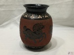 (MBRR) Vaso Em Ceramica Artexport Saigon Vietnam Dona. MEDINDO: 20,5CM DE ALTURA