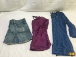 Lote de roupas feminina. Composto por 2 blusas e 1 saia   , peças em ótimo estado de conservação. Blusa listrada de manga TAM: G   Blusa de alcinha TAM: M    Saia Jeans TAM : 42