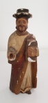 Arte sacra santo muito antigo de madeira muito leve. 15 cm. de altura