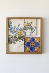 04 Azulejos portugueses do século XVIII/XIX, Imóvel Demolido e Não Cadastrado - Raro, 03 na medida 13 x 13cm e 01 de 13 x 10cm