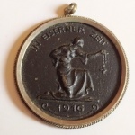 Militaria - Medalha Alemã de doação de ouro de 1916 - Primeira Guerra Mundial - 20