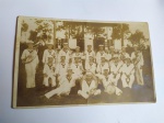 Militaria - Antigo Cartão Postal de Marinheiros do navio Cruzador São Paulo na Alemanha. - 42