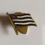 Antigo PIN com a Bandeira de São Paulo - Revolução Constitucionalista de 32.