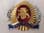 Maravilhoso EMBLEMA de QUEPE da Polícia Militar do Estado de São Paulo - sem uso.