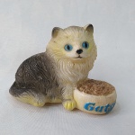 Boneco promocional da Gatsy - Gato fabricado em borracha, mede 8cm de altura