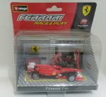 Burago Race & Play - Ferrari Fio – escala 1:43 - miniatura de coleção íntegra na embalagem.