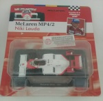 McLaren MP4/2 – Niki Lauda - F1 1984  -  escala 1:43 - miniatura de coleção íntegra na embalagem. 
