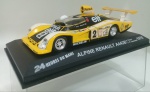 Alpine Renault A442B – D. Pironi - J P. Jaussaud – 24 Heures du Mans – 1978 – escala 1:43 – item de coleção na embalagem – miniatura íntegra – caixa acrílica com leves riscos. 