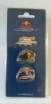 Red Bull Racing Formula One Team  - Conjunto 3 pins – item de coleção na embalagem lacrada, íntegro. 