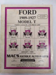 Catálogo de Peças do Veículo FORD Modelo T de 1909 a 1927 - Produto Oficial e Licenciado pela FORD. São 152 páginas escritas em Inglês.