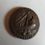 55. Medalha comemorativa ao centenário della fondaione Cassa centrale di Risparmio 1861 - 1961 Itália. Mede aprox. 4cm de diâmetro