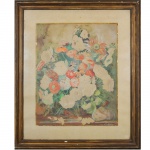 J. Vamszer - Flores. Aquarela. Assinado, cid. 50 x 40 cm.