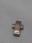 Pingente de crucifixo em prata de lei 925. Medindo 1,9cm, pesando 7 gramas.