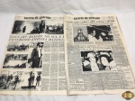 Lote de 2 antigos jornais Correio da Alvorada, exemplares datados de 2 de abril de 1964 e o outro 4 de outubro de 1957.