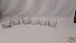 6 copos cristal translucido  para whisky. Medida - 9  cm de alutira x 8,5 diametro